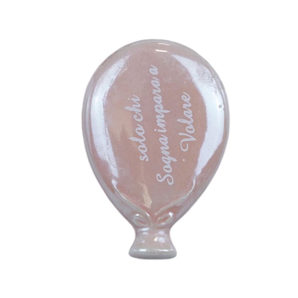 PALLONCINO MAGNETE LED ROSA ANTICO CON FRASE